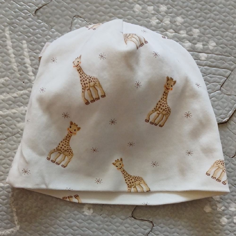 Adorable Giraffe Print Baby Hat